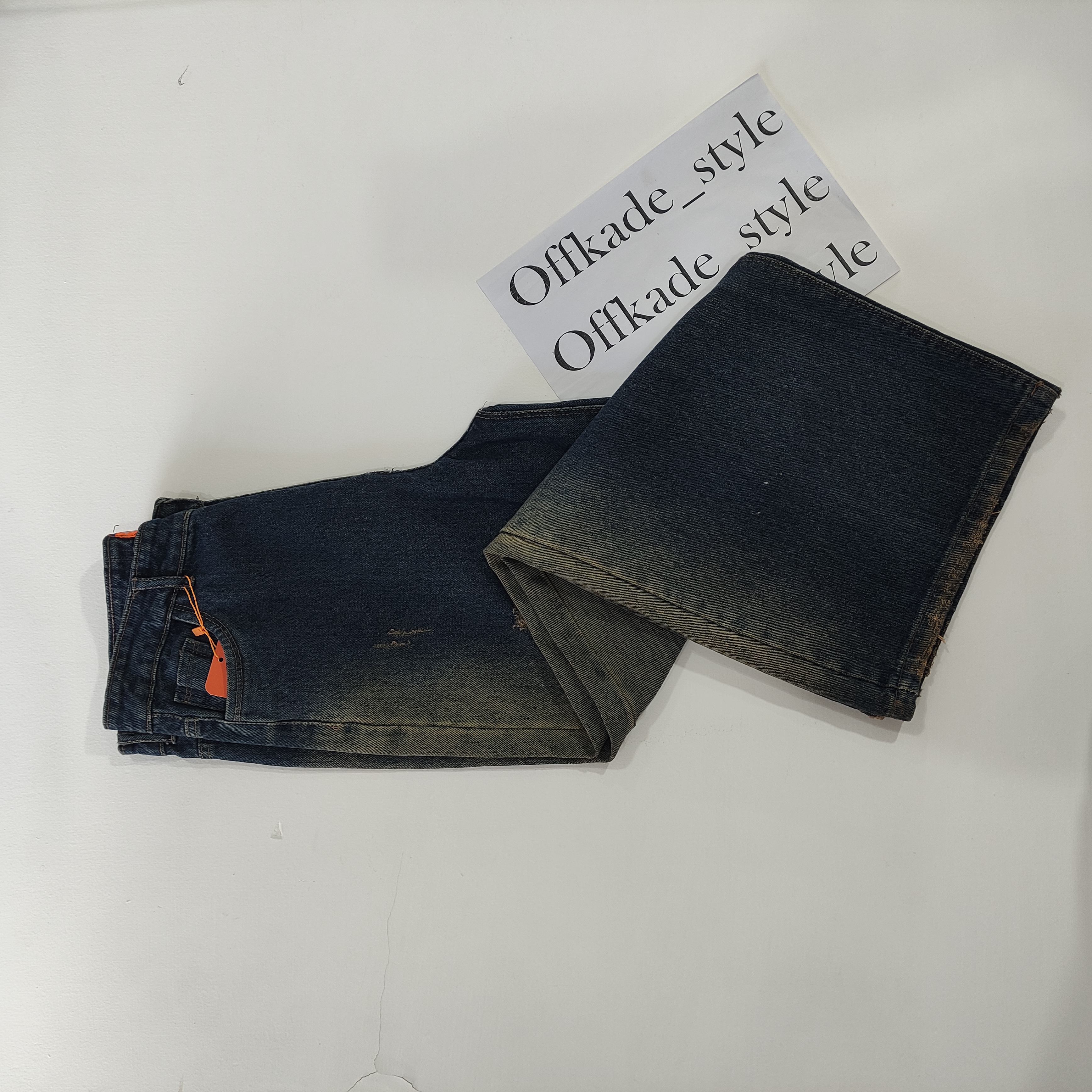 شلوار جین فول بگ سرمه ای